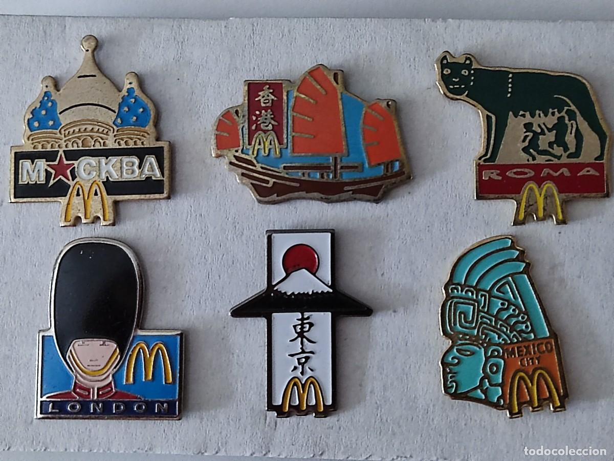 Pins de colecci&oacute;n: LOTE DE 6 PINS DE MCDONALD'S -