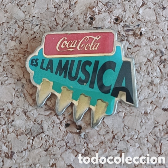 Pins de colecci&oacute;n: PIN COCA COLA - ES LA M&Uacute;SICA