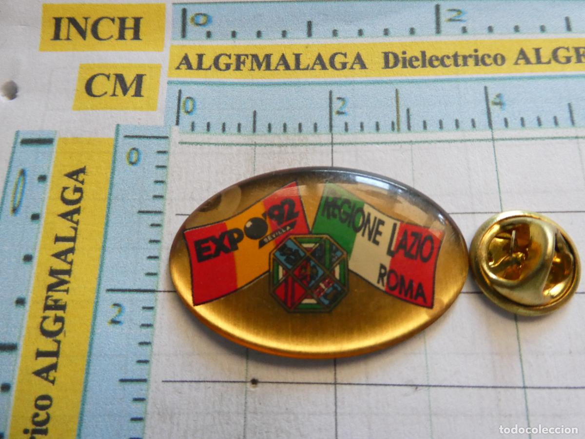 Pins de colecci&oacute;n: PIN DE TURISMO. EXPO 92 1992 SEVILLA. PABELL&Oacute;N ITALIA LAZIO REGION ROMA