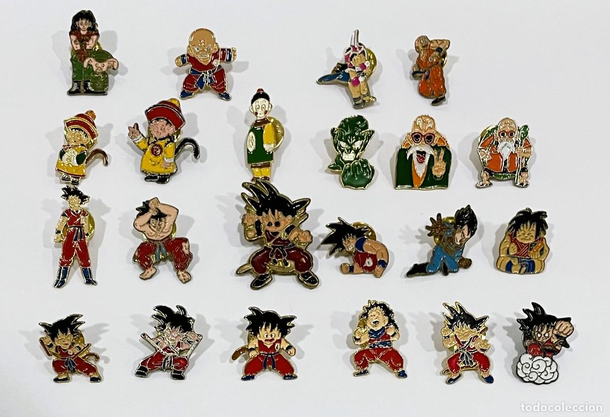 Pins de colecci&oacute;n: LOTE DE 22 PINS MANGA DE DRAGON BALL Z / BOLA DE DRAC - PIN SON GOKU, KRILIN... TOEI (1986/89)
