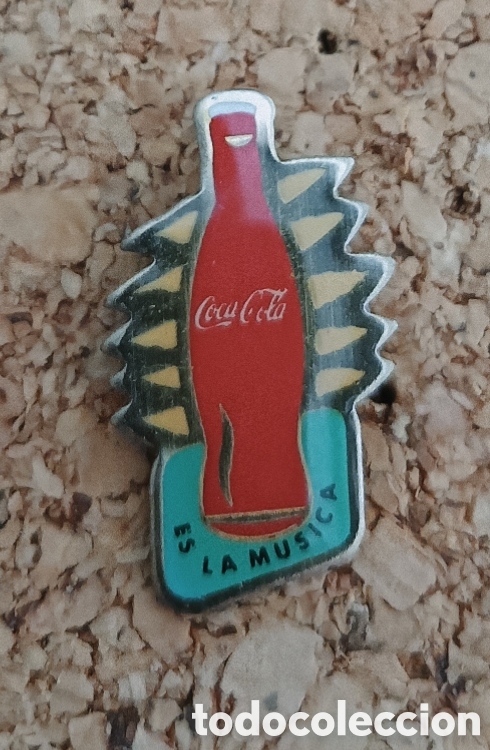Pins de colecci&oacute;n: PIN COCA-COLA, ES LA M&Uacute;SICA