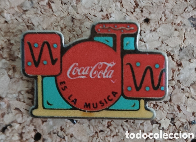 Pins de colecci&oacute;n: PIN COCA COLA - ES LA M&Uacute;SICA