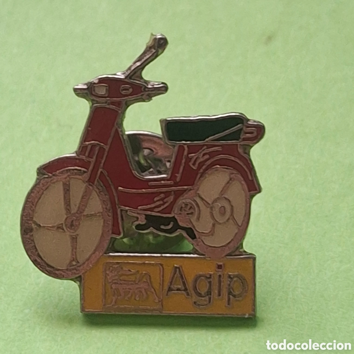 Pins de colecci&oacute;n: PIN - AGIP MOTO CICLOMOTOR VESPINO - TEMATICA MOTOR MOTOCICLISMO - TIPO MOTO VESPA DERBI