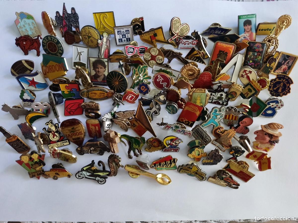 Pins de colecci&oacute;n: LOTE DE 115 PINS DE TEMATICA VARIADA