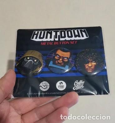 Sammlung von Pins: Set de chapas / pins de Huntdown