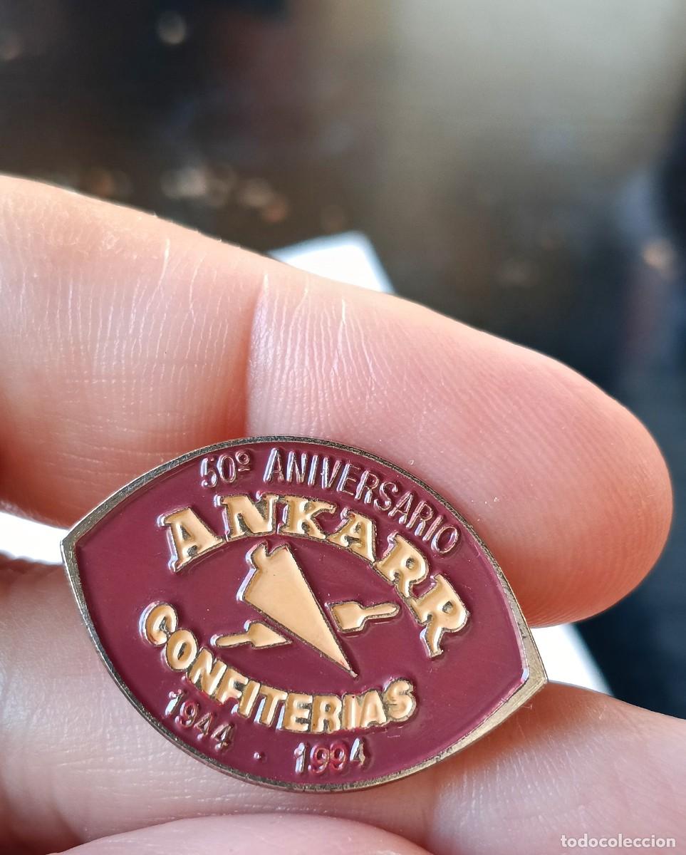 Pins de colecci&oacute;n: Pin. Confiter&iacute;as Ankarr. 50 Aniversario. 1944, 1994. Galicia. &Uacute;nico en TC