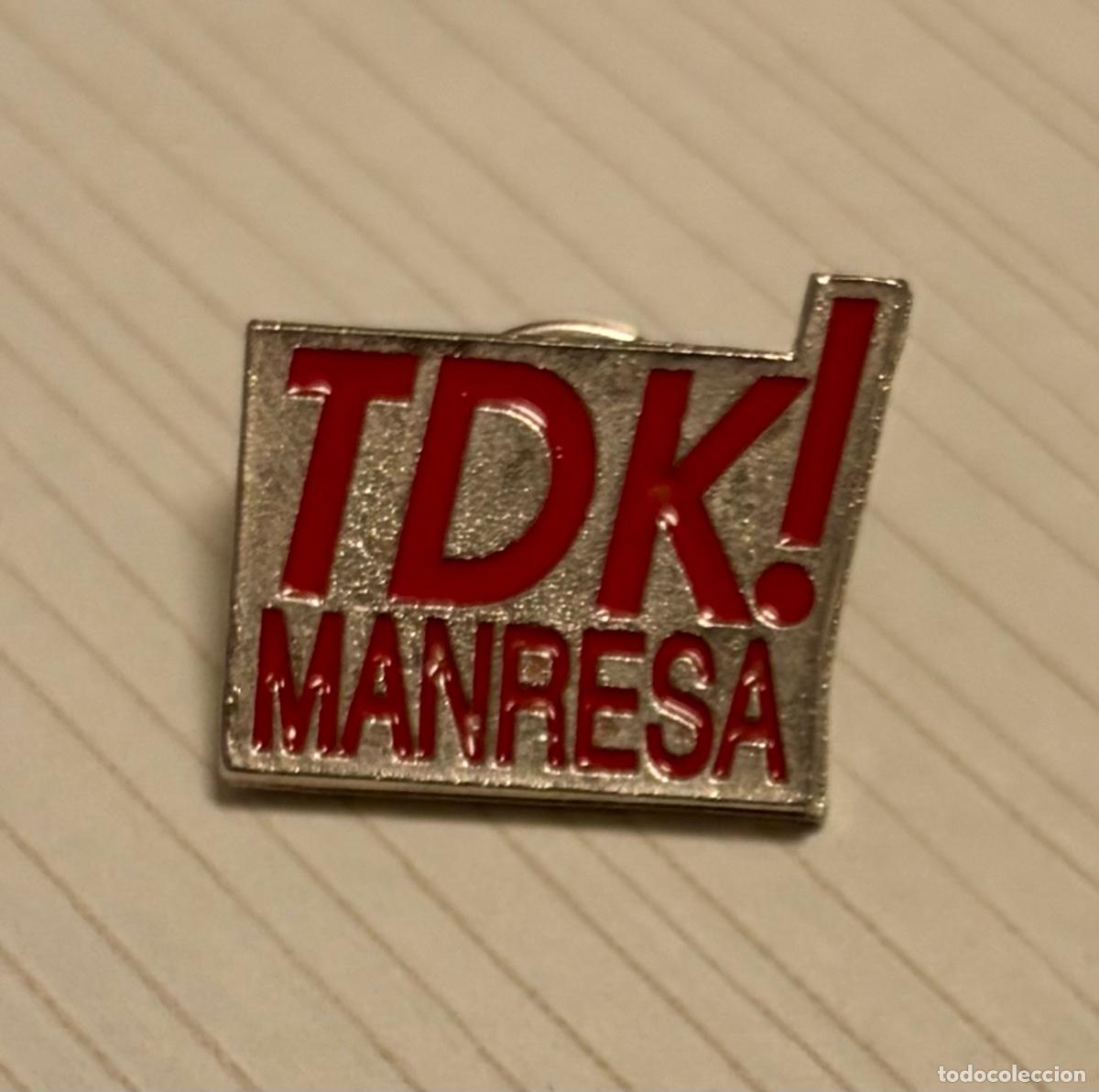 Pins de colecci&oacute;n: ANTIGUO PIN BALONCESTO EQUIPO TDK MANRESA