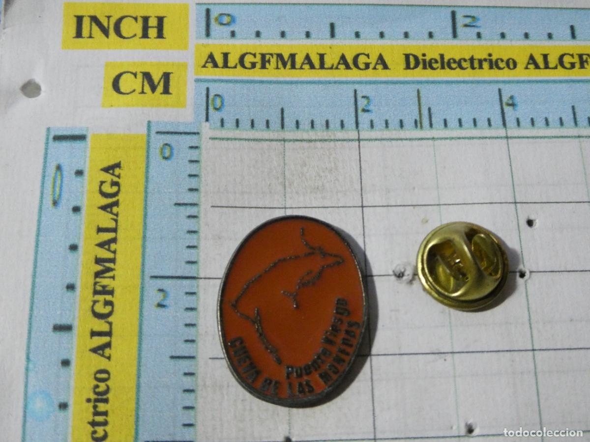 Pins de colecci&oacute;n: PIN DE TURISMO. CUEVA DE LAS MONEDAS PUENTE VIESGO CANTABRIA