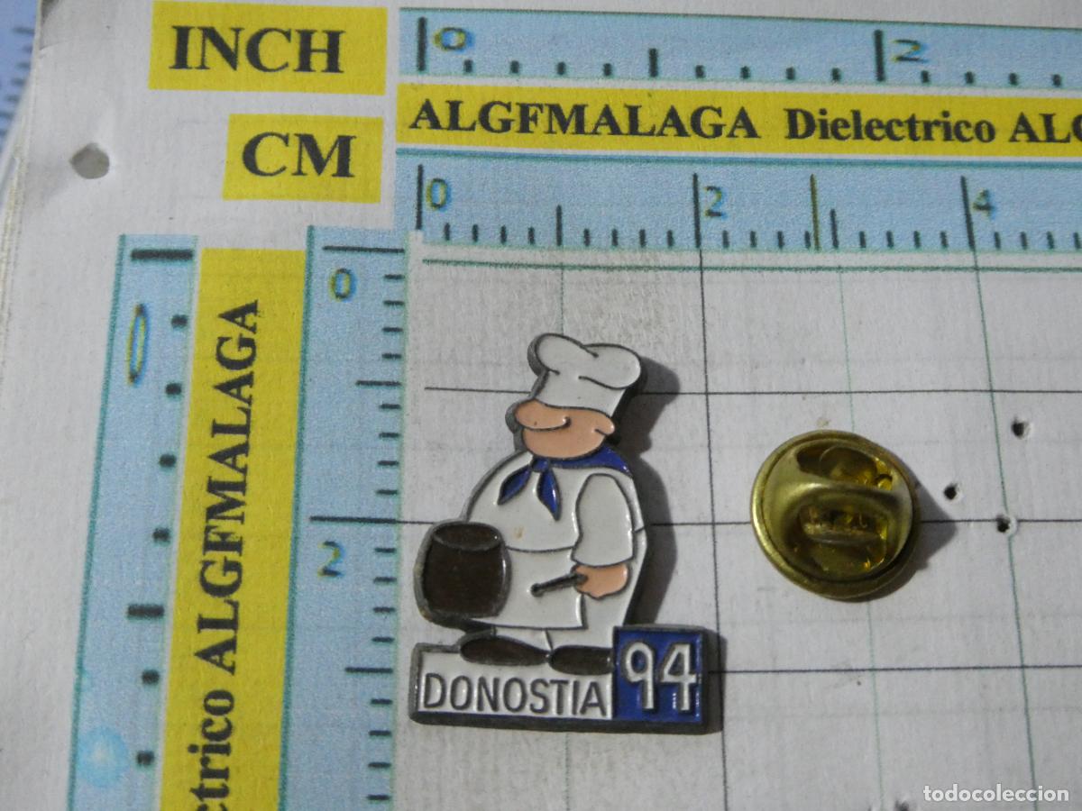 Pins de colecci&oacute;n: PIN PAIS VASCO DONOSTIA 94 1994 COCINERO GASTRONOM&Iacute;A COCINA VASCA