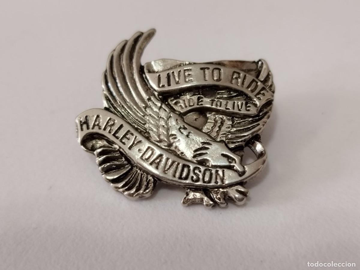 Pins de colecci&oacute;n: Pin Harley Davidson Motos Live to Ride Ride To Live