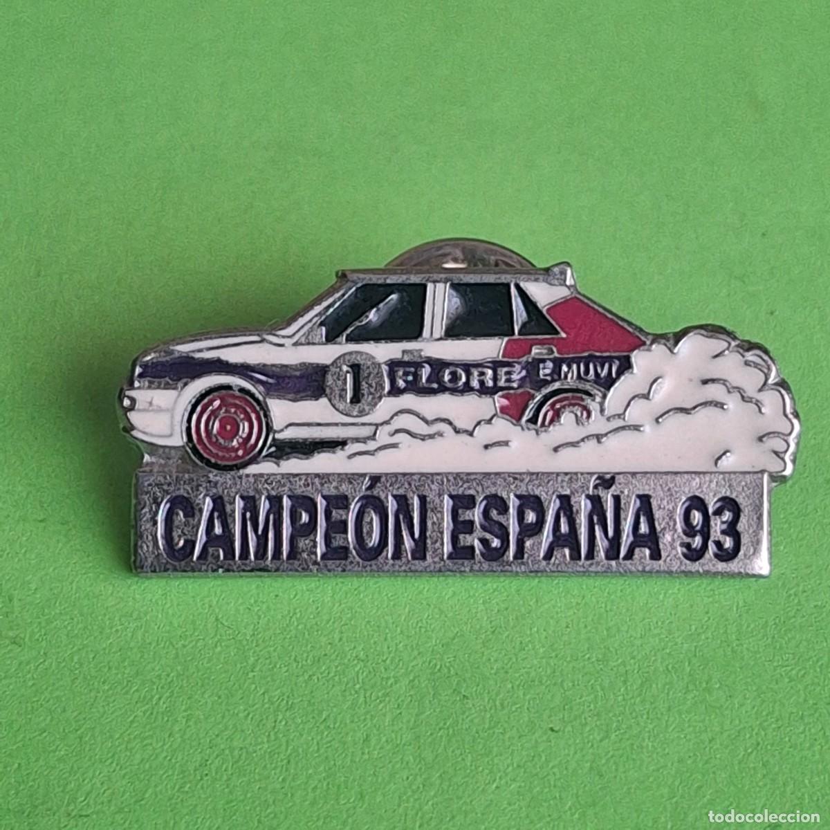 Pins de colecci&oacute;n: PIN - CAMPEON ESPA&Ntilde;A &acute;93 - RALLY RALLYE LANCIA DELTA INTEGRALE REPSOL ? - TEMATICA MOTOR AUTOMOVIL