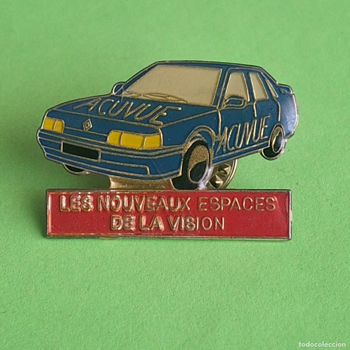 Pins de colecci&oacute;n: PIN - RENAULT 21 TURBO - ACUVUE LES NOUVEAUX ESPACES DE LA VISION - TEMATICA MOTOR AUTOMOVIL