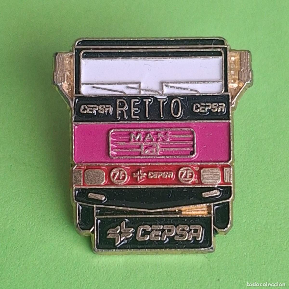 Pins de colecci&oacute;n: PIN - CEPSA LUBRICANTES RETTO TEAM COMPETICION - CAMION MAN - TEMATICA MOTOR