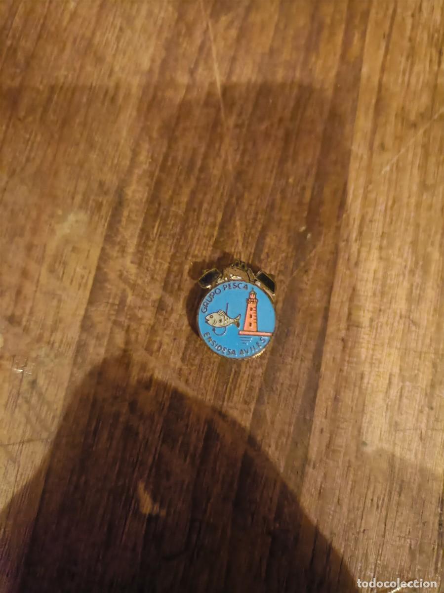 Collection pins: PIN INSIGNIA OJAL CLUB PESCA ENSIDESA AVIL&Eacute;S ASTURIAS