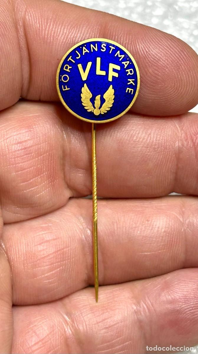 Pins de colecci&oacute;n: 3950.Insignia de alfiler vintage sueca al m&eacute;rito (conocida en sueco como f&ouml;rtj&auml;nstm&auml;rke)