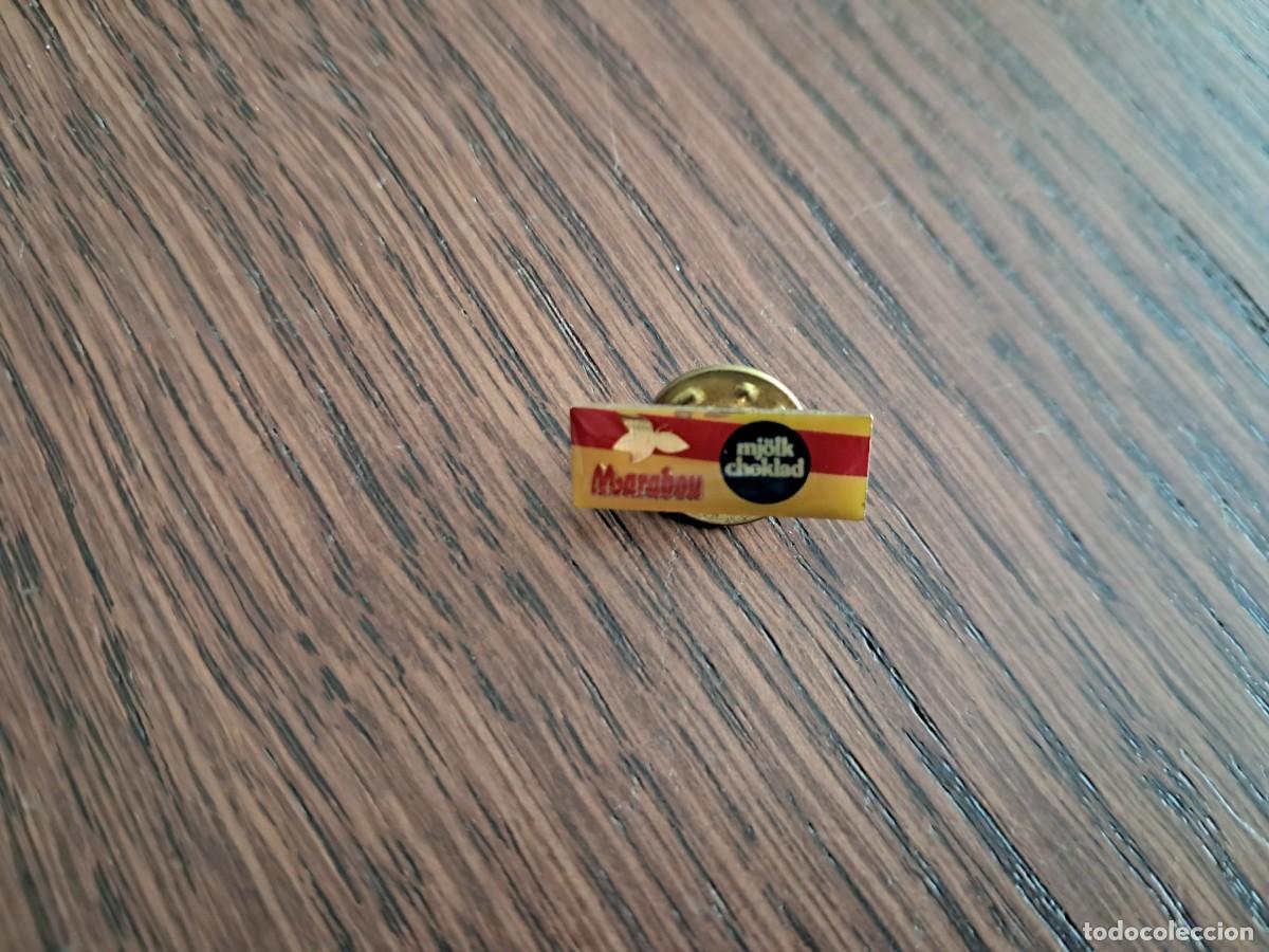 Collection pins: pin de publicidad, Marabou, mj&ouml;lk choklad. chocolates, bombones.
