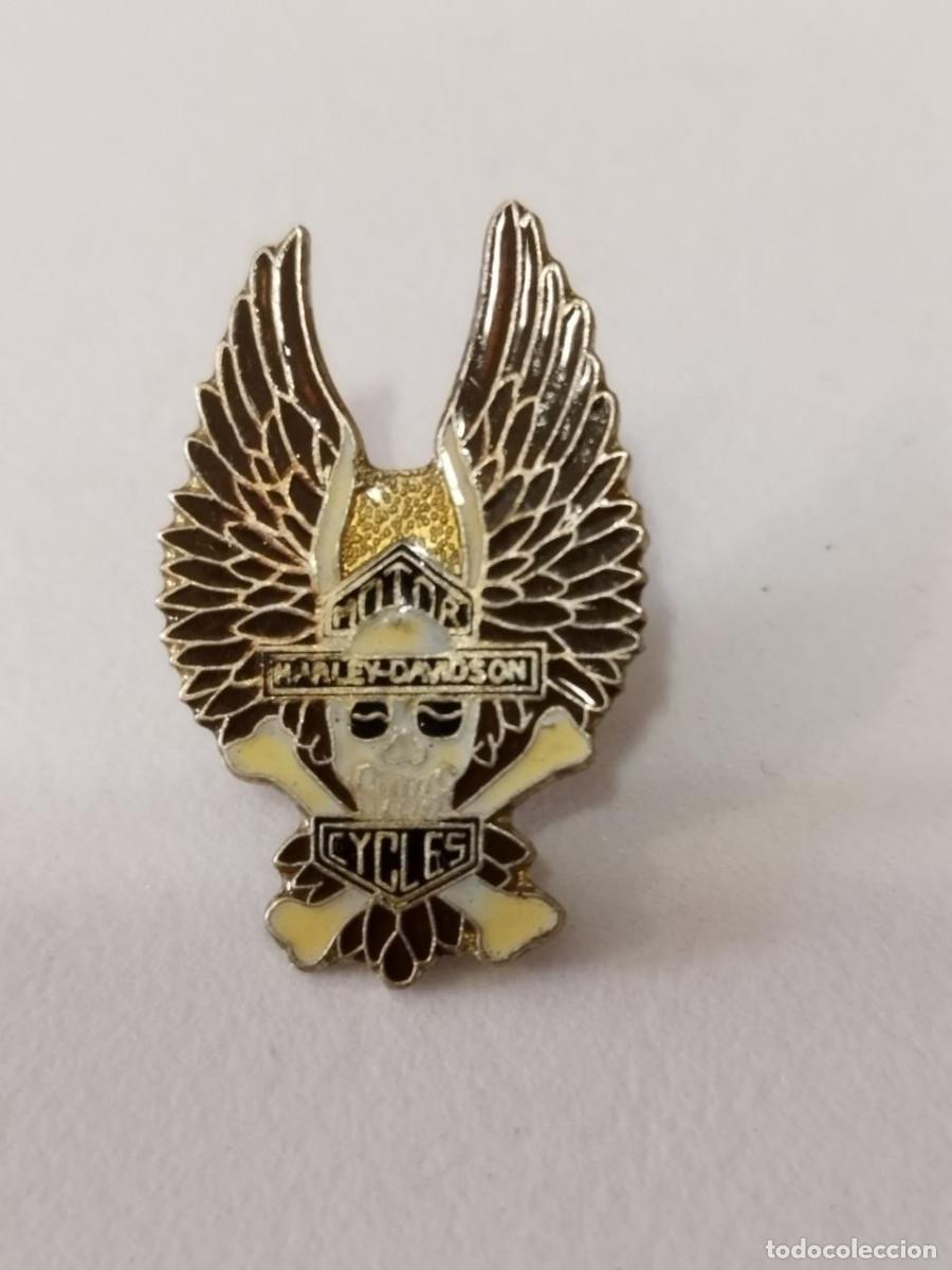 Pins de colecci&oacute;n: Pin Harley Davidson Motos Motor Cycles Vintage