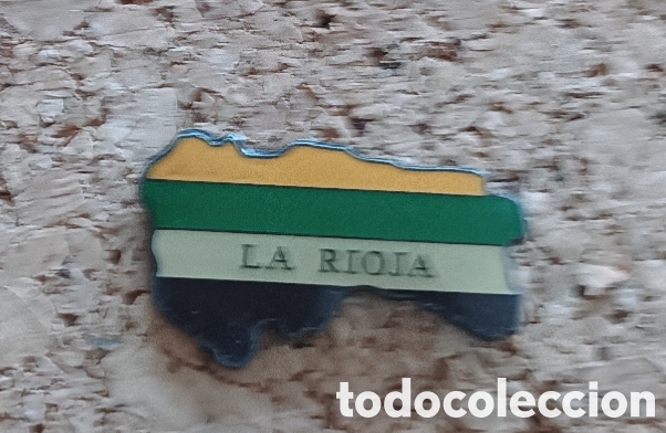 Pins de colecci&oacute;n: PIN MAPA BANDERA LA RIOJA