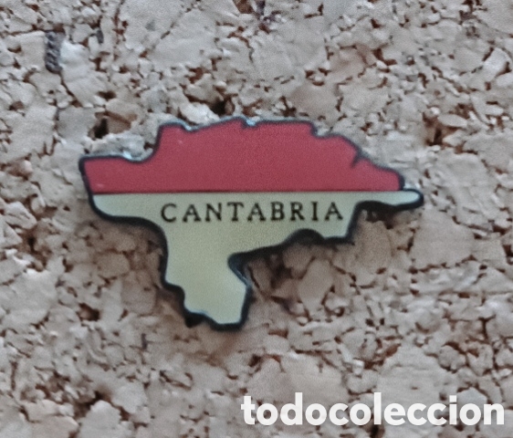 Pins de colecci&oacute;n: PIN MAPA BANDERA CANTABRIA ESMALTADO
