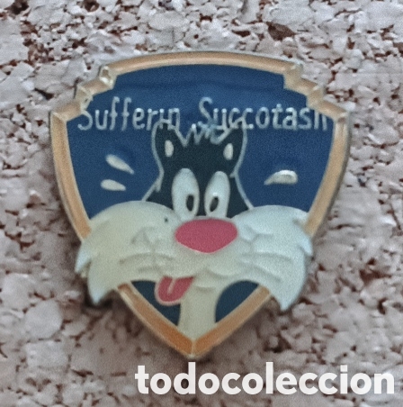 Pins de colecci&oacute;n: PIN LOONEY TUNES SILVESTRE EL GATO &rdquo;SUFFERIN SUCCOTASH&rdquo; ESMALTADO