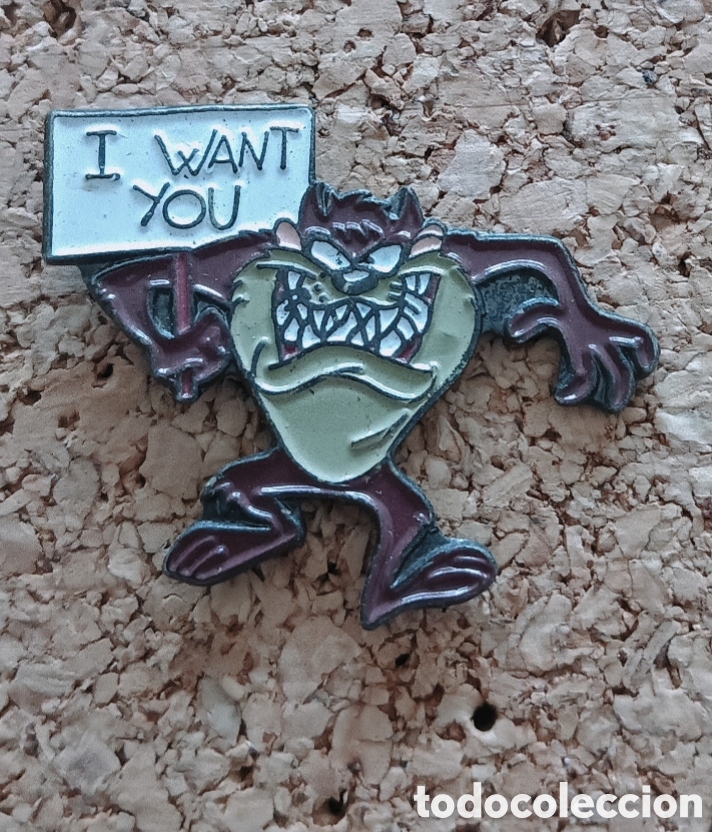 Pins de colecci&oacute;n: PIN LOONEY TUNES -TAZ EL MONSTRUO DE TASMANIA &rdquo;Y WANT YOU&rdquo;