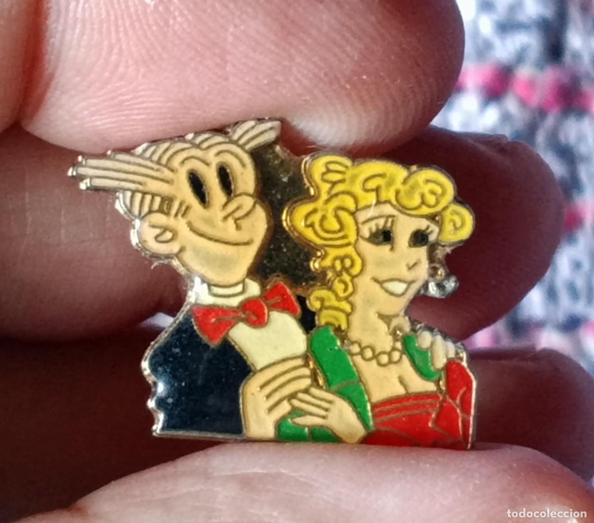 Pins de colecci&oacute;n: Pin esmaltado c&oacute;mic. Blondie. Lorenzo y Pepita. &Uacute;nico en TC. Buen estado. Tiras c&oacute;micas. Chic Young.