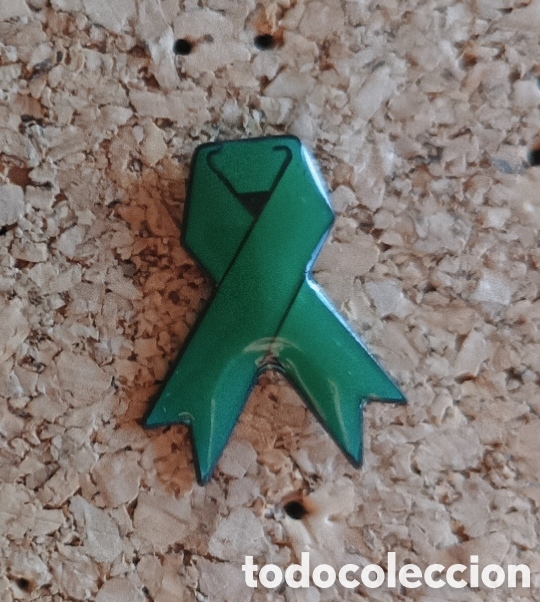 Pins de colecci&oacute;n: PIN LAZO VERDE - SOLIDARIDAD, ESPERANZA Y APOYO ESMALTADO