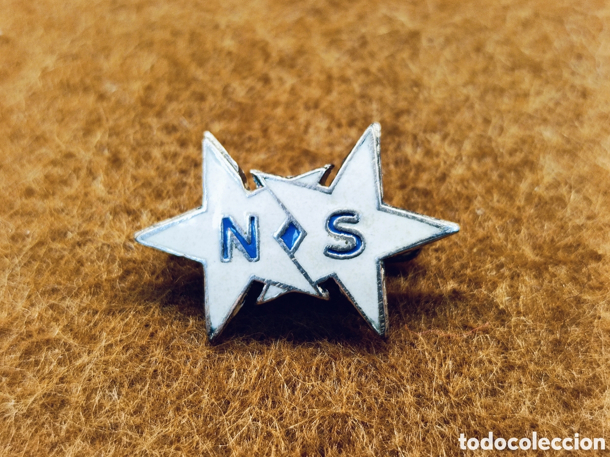 Pins de colecci&oacute;n: INSIGNIA DE ALFILER EN PLATA Y ESMALTE. COMPA&Ntilde;IA NAVIERA NS. OFICIAL NAVAL NORUEGA