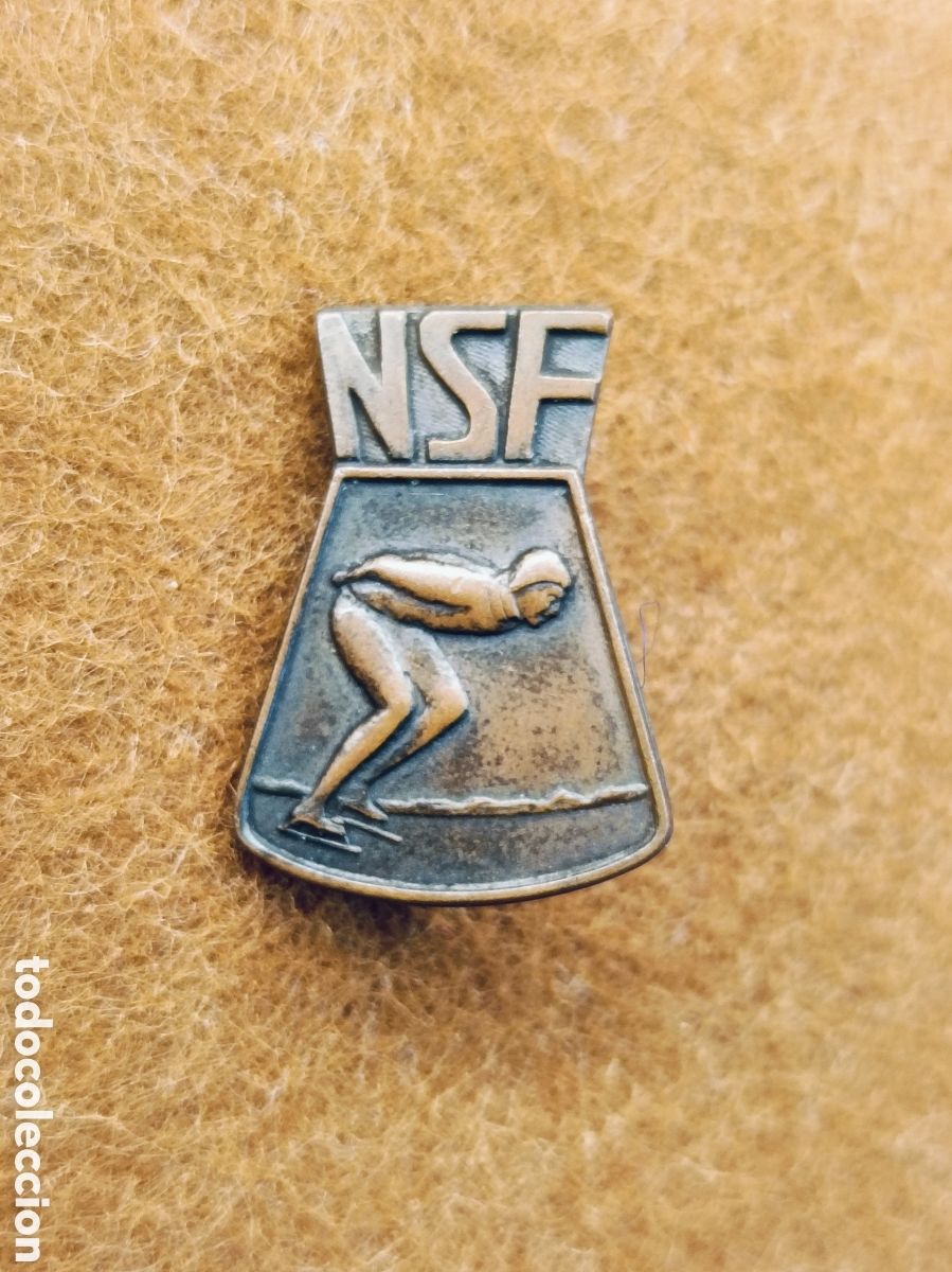 Pins de colecci&oacute;n: ANTIGUA INSIGNIA ALFILER.FEDERACION NORUEGA DE PATINAJE . NORUEGA