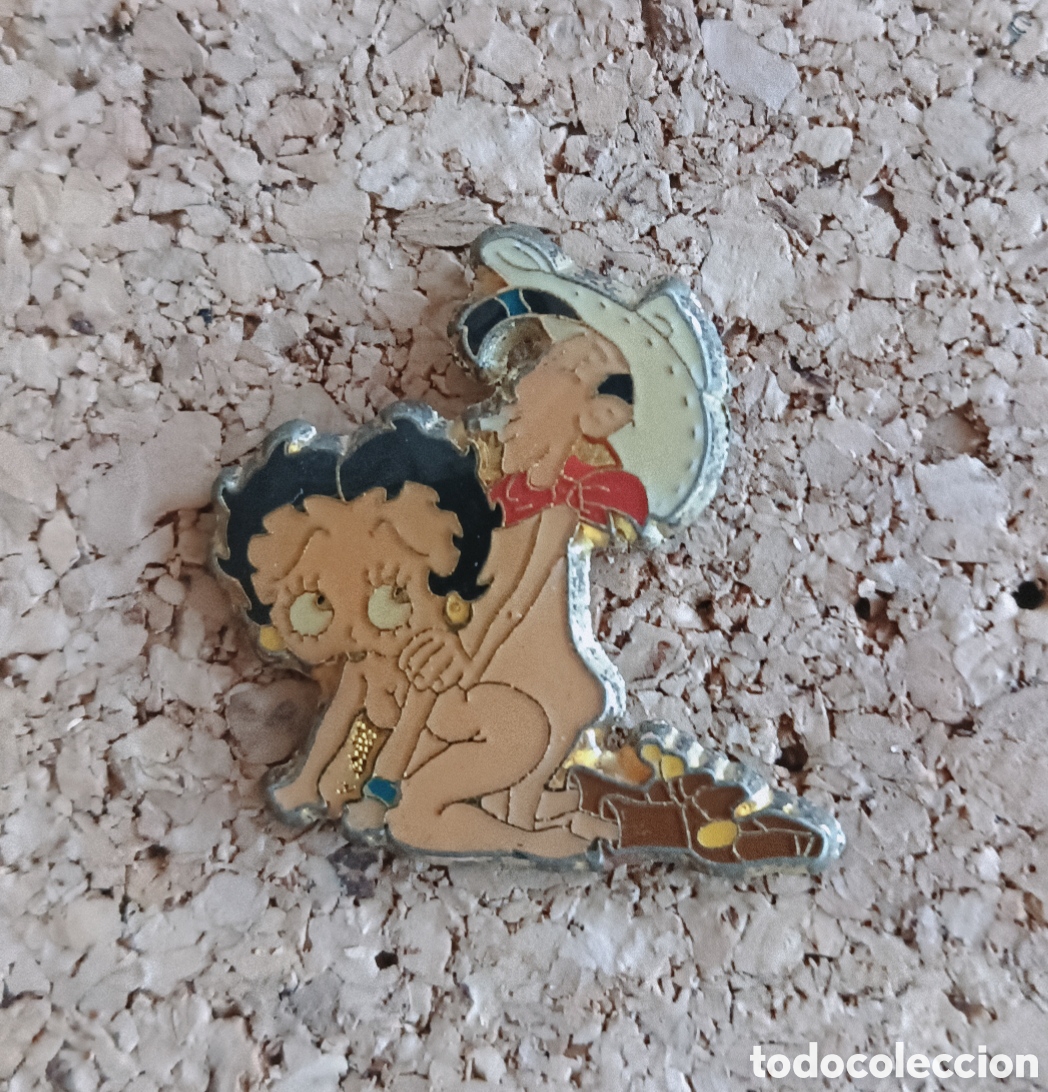 Pins de colecci&oacute;n: PIN SEXUAL - LUCKY LUKE Y BETTY BOOP
