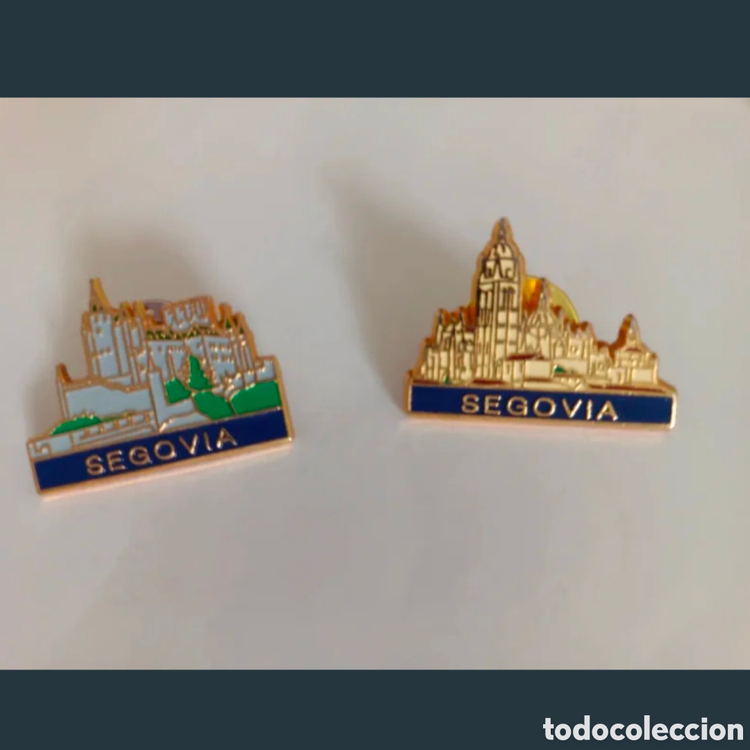 Pins de colecci&oacute;n: 2 pines de la ciudad de Segovia - Foto 1