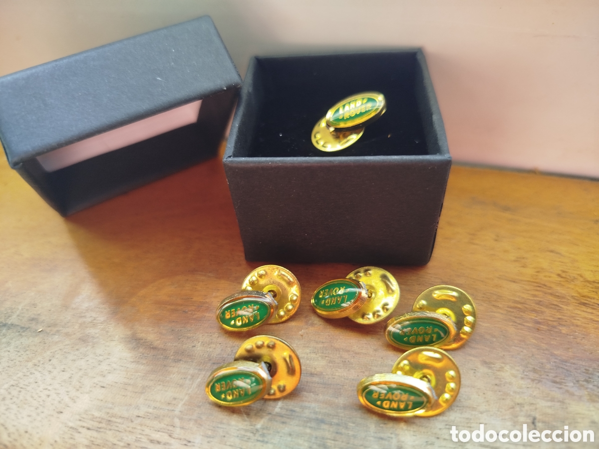 Pins de colecci&oacute;n: Lote 6 Pines Land Rover Esmaltados (Con Caja)