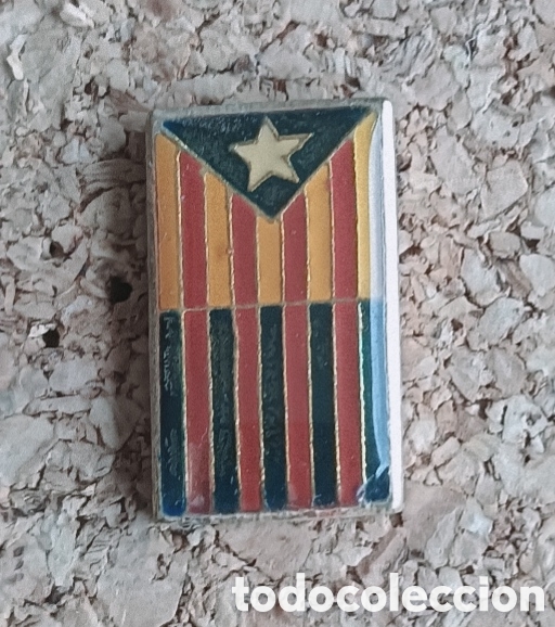 Pins de colecci&oacute;n: PIN BANDERA ESTELADA Y AZULGRANA ESMALTADO