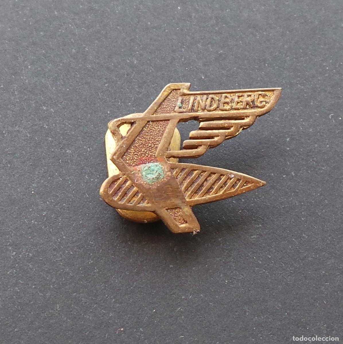 Pins de colecci&oacute;n: INSIGNIA DE SOLAPA LINDBERG, CONOCIDA POR SUS MAQUETAS DE AEROMODELISMO DE LOS A&Ntilde;OS 50.