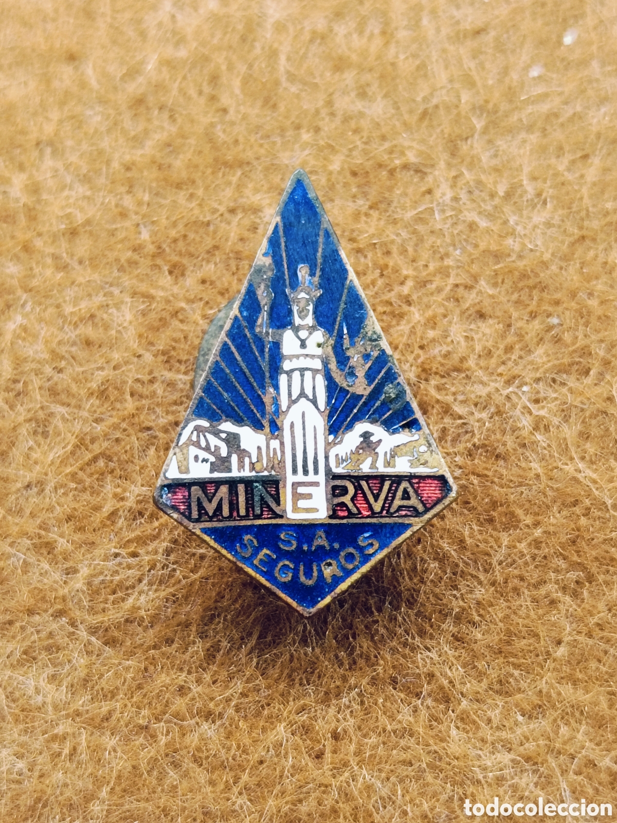 Pins de colecci&oacute;n: ANTIGUO PIN DE OJAL . SEGUROS MINERVA S.A