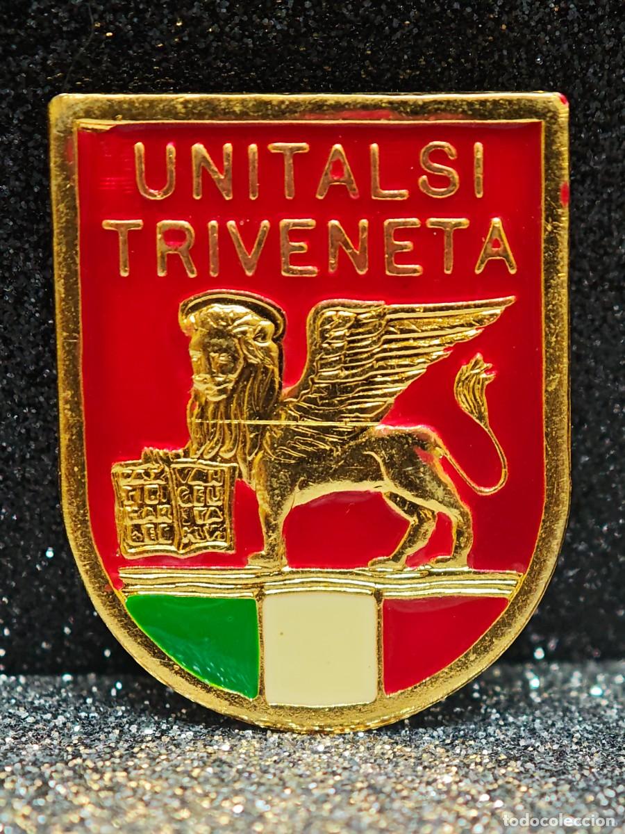 Pins de colecci&oacute;n: PIN INSIGNIA DE ALFILER DE UNITALSI TRIVENETA CON EL LEON DE VENECIA. PIN.