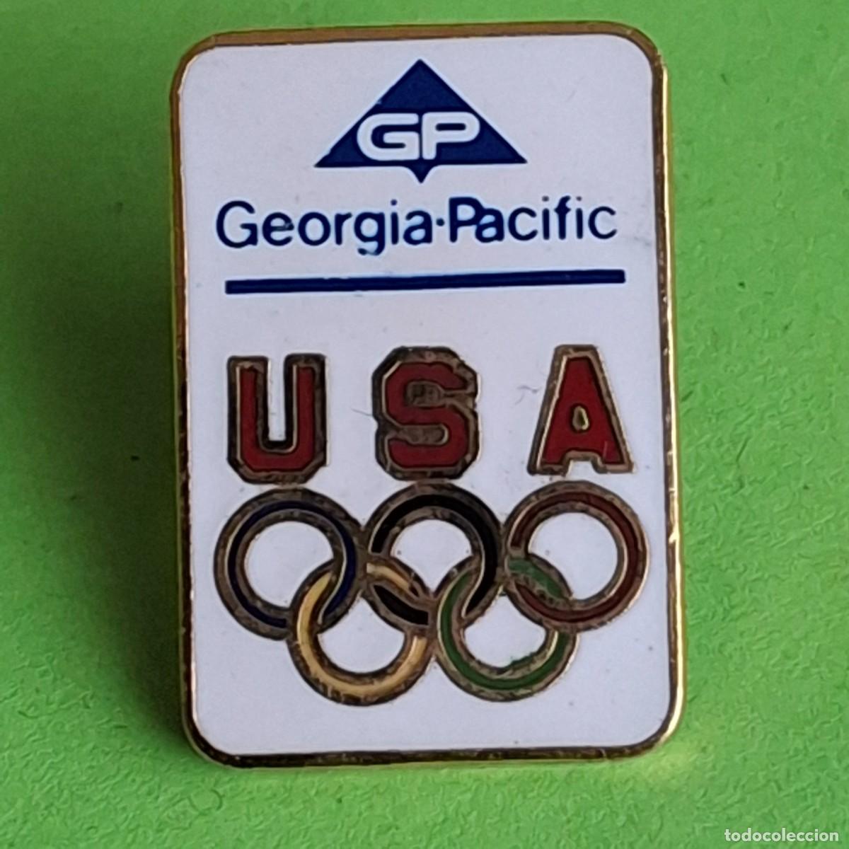 Pins de colecci&oacute;n: PIN OLIMPICO OLYMPIC GAMES JUEGOS OLIMPICOS OLIMPIADAS - USA ESTADO UNIDOS - GP GEORGIA PACIFIC