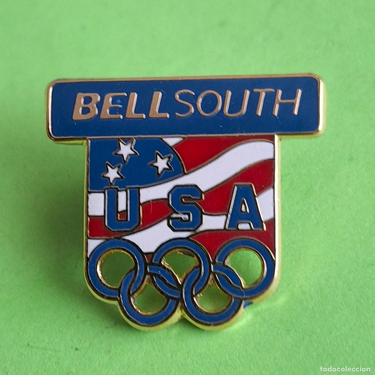 Pin's de collection: PIN OLIMPICO OLYMPIC GAMES JUEGOS OLIMPICOS OLIMPIADAS - USA TEAM BELL SOUTH SPONSOR