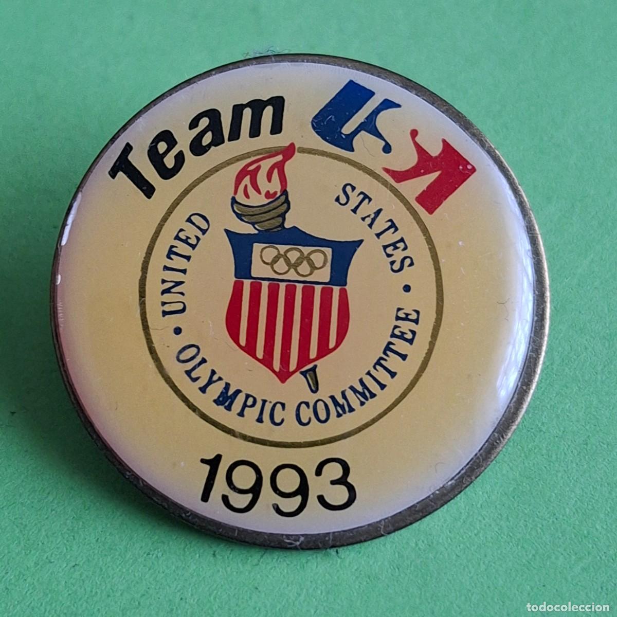 Pin's de collection: PIN OLIMPICO OLYMPIC GAMES JUEGOS OLIMPICOS OLIMPIADAS - USA TEAM UNITED STATES COMMITTEE 1993
