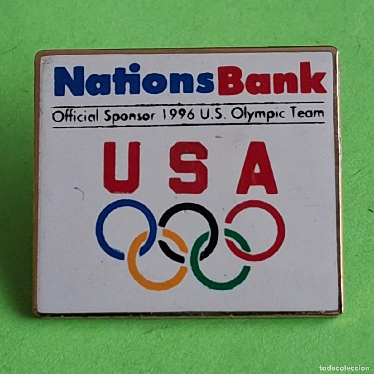 Pins de colecci&oacute;n: PIN OLIMPICO OLYMPIC GAMES JUEGOS OLIMPICOS OLIMPIADAS - NATIONS BANK USA TEAM 1996