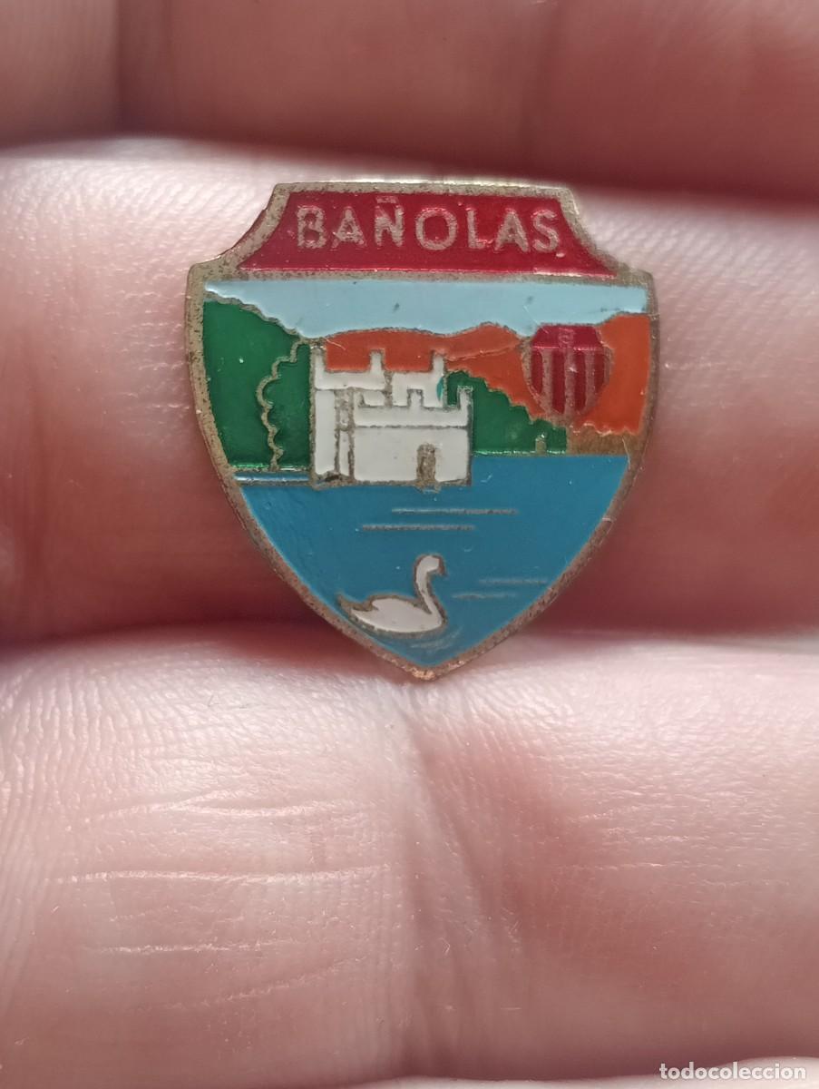 Pins de colecci&oacute;n: INSIGNIA BA&Ntilde;OLAS GIRONA , CATALUNYA , TEMA LUGARES CIUDADES TURISMO PINS ALFILER