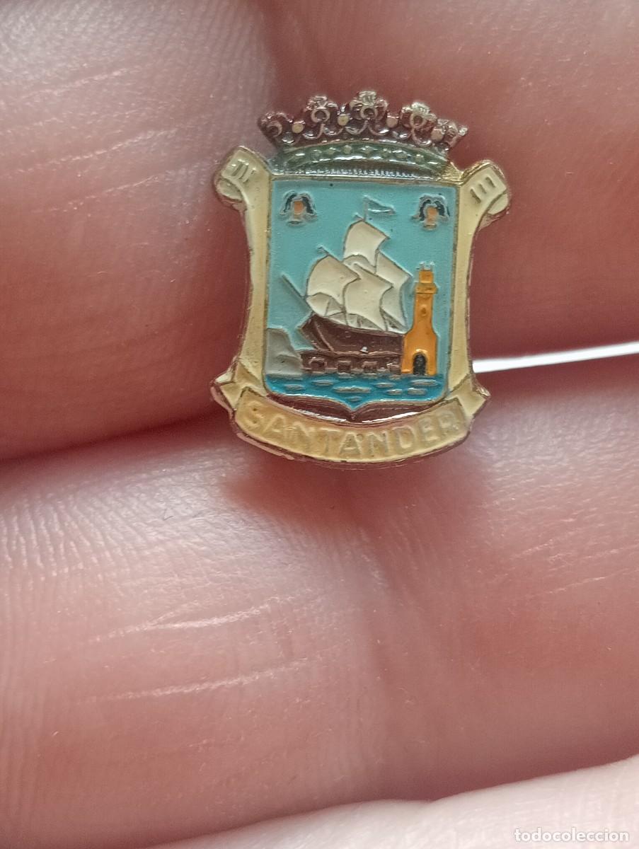 Pins de colecci&oacute;n: INSIGNIA SANTANDER ESCUDO HER&Aacute;LDICO PINS ALFILER