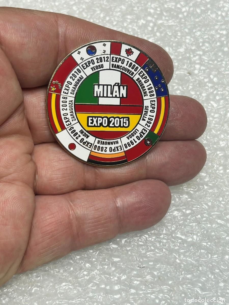 Pins de colecci&oacute;n: 3986.Pin de la Expo 2015 en Mil&aacute;n en homenaje de las Exposiciones Universales e Internacionales