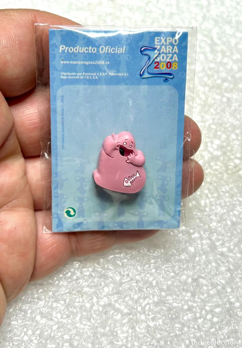 Pins de colecci&oacute;n: 3987.Pin oficial de la Expo Zaragoza 2008 muestra al personaje Raspa