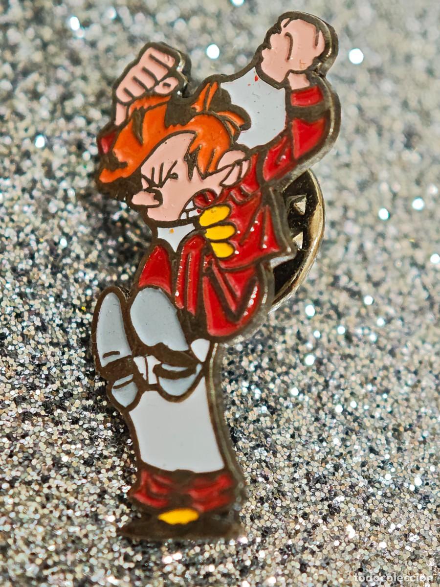 Pins de colecci&oacute;n: PIN SPIROU RARO BD DIBUJOS ANIMADOS C&Oacute;MICS PEL&Iacute;CULA DUPUIS