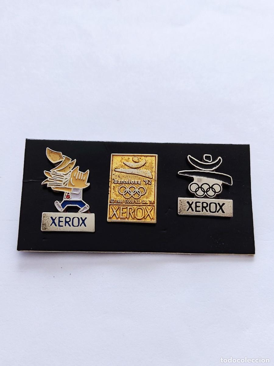Pins de colecci&oacute;n: LOTE DE 3 PINS XEROX- OLIMPIADAS BARCELONA 92