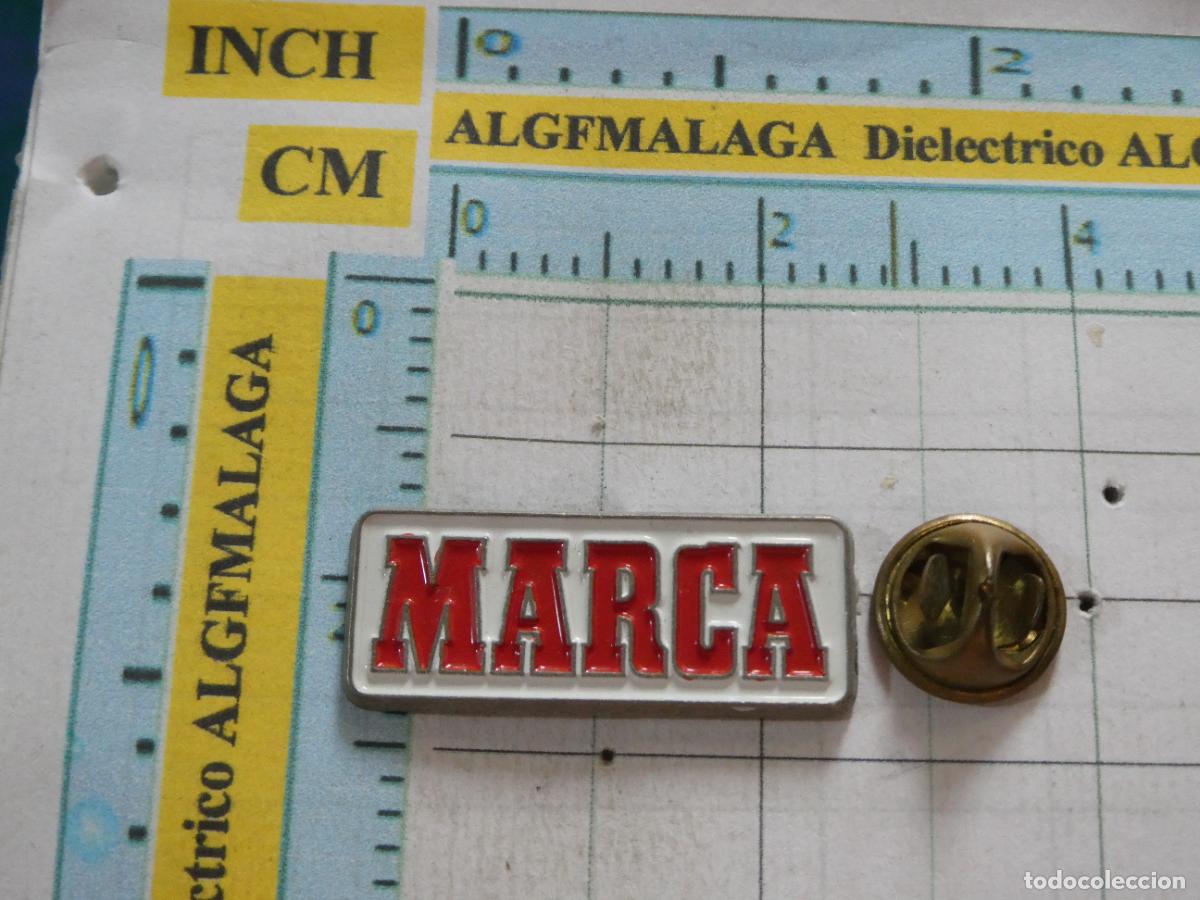 Pins de colecci&oacute;n: PIN DE PRENSA PERI&Oacute;DICO. DIARIO MARCA DEPORTES. LOGO