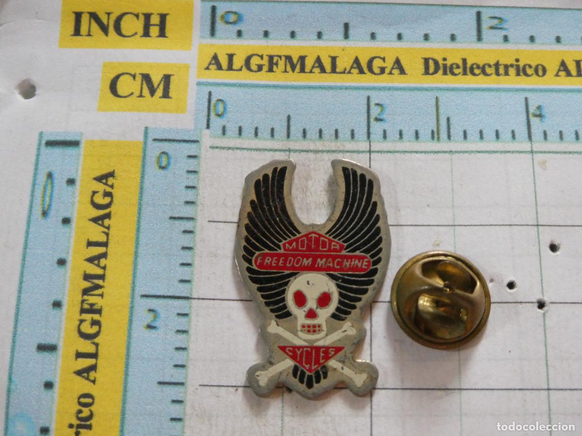 Pins de colecci&oacute;n: PIN DE COCHES MOTOS. MOTOR CYCLES LOGO CALAVERA MOTEROS