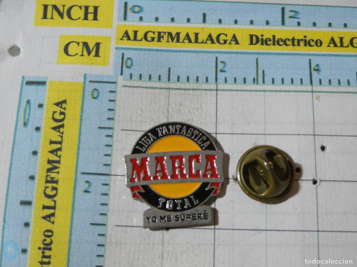 Pins de colecci&oacute;n: PIN DE PRENSA DEPORTIVA. PERI&Oacute;DICO. DIARIO MARCA LIGA FANT&Aacute;STICA