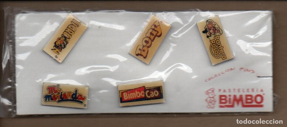Pins de colecci&oacute;n: COLECCION COMPLETA DE 5 PINS - PASTELERIA BIMBO. PRECINTADOS. SIN ABRIR.
